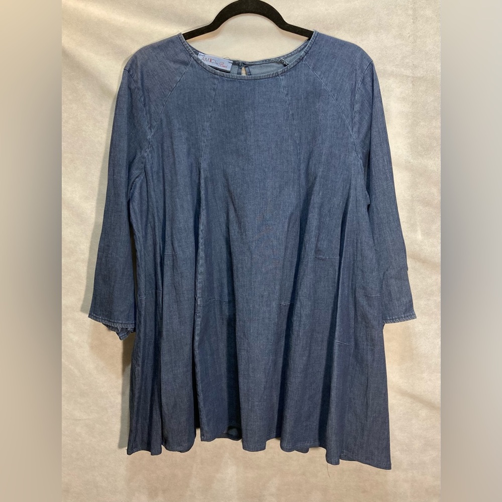 Amici by Baci Cotton Denim Top